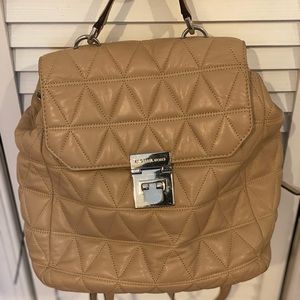 Quilted Michael Kors Backpack Purse